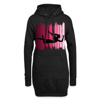 Pole Dance Dancer Competition Acrobatics Sport - Sweat-shirt à capuche long Femme - noir - Devant