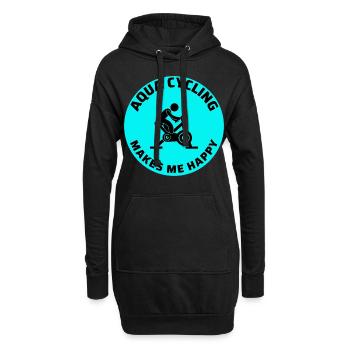 Aqua Cycling Schwimmbad Fitness Training Coach - Hoodie-Kleid - Schwarz - Vorne