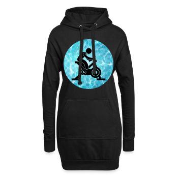 Aqua Cycling Schwimmbad Fitness Training Coach - Hoodie-Kleid - Schwarz - Vorne