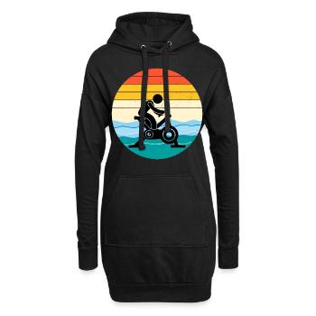 Aqua Cycling Piscine Fitness Training - Sweat-shirt à capuche long Femme - noir - Devant