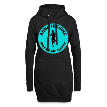 Deep Water Aqua jogging Pool Running Fitness - Hoodie Dress - black - Front