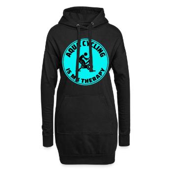 Aqua Cycling Piscine Fitness Training - Sweat-shirt à capuche long Femme - noir - Devant