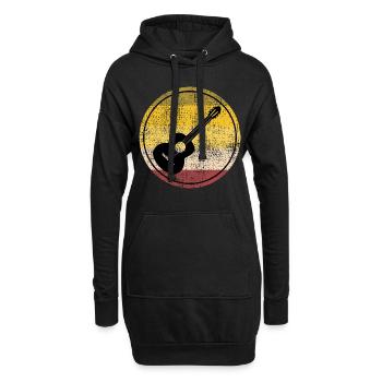 Guitariste acoustique Musicien Musicien Guitariste - Sweat-shirt à capuche long Femme - noir - Devant