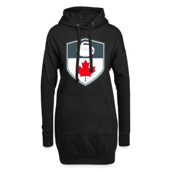 Kanadisches Curling-Team Winter Ice Sport Kanada Flagge - Hoodie-Kleid - Schwarz - Vorne