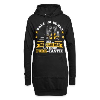 Gabelstaplerfahrer Geschenke Gabelstabler Logistik - Hoodie-Kleid - Schwarz - Vorne