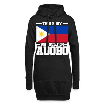 Philippinen Flagge | Filipino Land Asien Geschenke - Hoodie-Kleid - Schwarz - Vorne