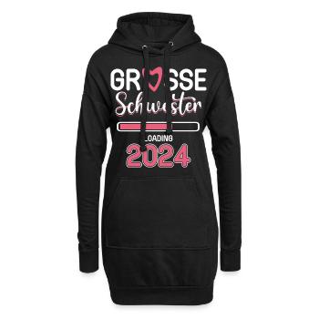 Grande soeur 2024 - Sweat-shirt à capuche long Femme - noir - Devant