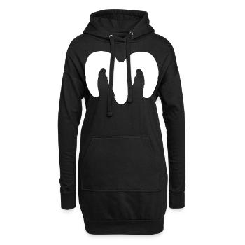 Dickhornschaf Silhouette – Wildnis pur - Hoodie-Kleid - Schwarz - Vorne