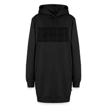Einzigartig - Hoodie-Kleid - Schwarz - Vorne - AI Model Female 172 light (172cm)