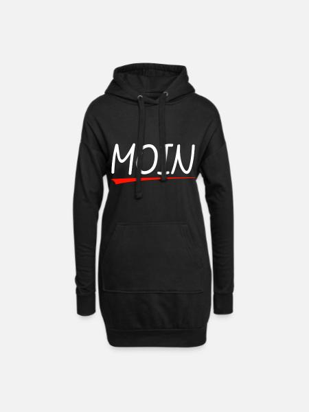 Moin - Hoodie-Kleid - Schwarz