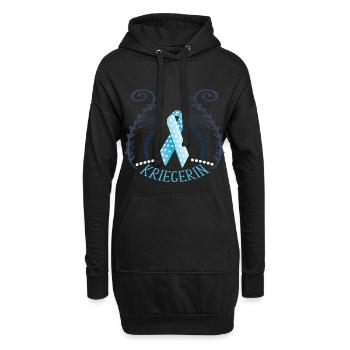 Lipödem Lymphödem Schleife Schleife support - Hoodie-Kleid - Schwarz - Vorne