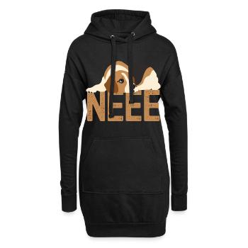 Lustiger Beagle Spruch für Beagle Liebhaber - Hoodie-Kleid - Schwarz - Vorne