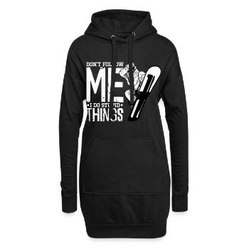 Snowboarding Snowboardurlaub Snowboard Snowboarder - Hoodie-Kleid - Schwarz - Vorne