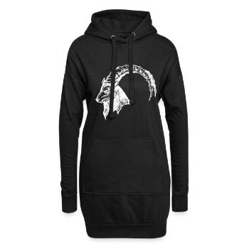 CAPRICORNE - Sweat-shirt à capuche long Femme - noir - Devant