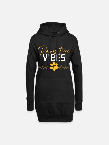 Hundebesitzer Tierfreund - Hoodie-Kleid - Schwarz