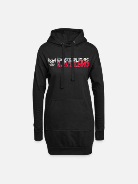 Ostblock Latino Pole Polen weißer Adler Geschenk - Hoodie-Kleid - Schwarz