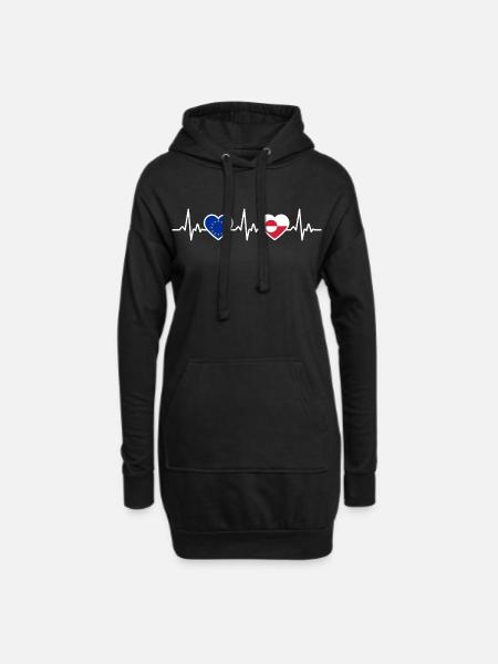 Grönland  - Hoodie-Kleid - Schwarz
