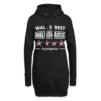 Die Millionäre der Wall Street - Hoodie-Kleid - Schwarz - Vorne