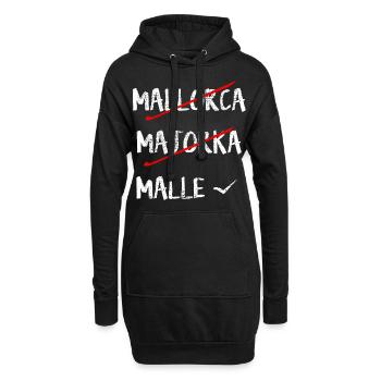 Mallorca - Hoodie-Kleid - Schwarz - Vorne