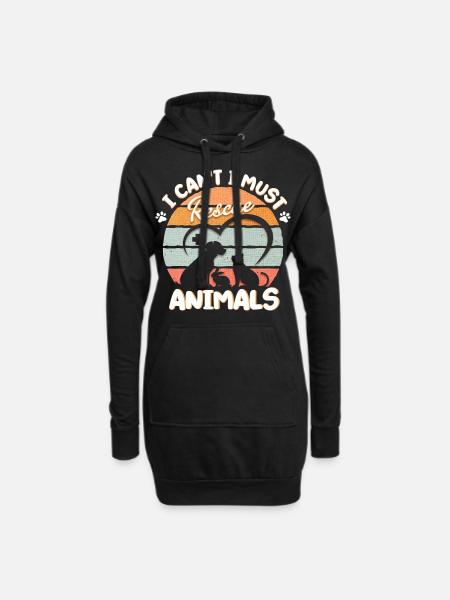 Tierheilkunde Tierarzt Veterinär Geschenk - Hoodie-Kleid - Schwarz