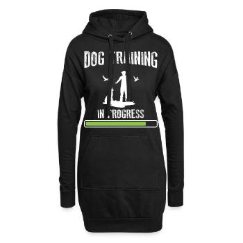 Dog Training In Progress Hundetrainer Hundeschule - Hoodie-Kleid - Schwarz - Vorne
