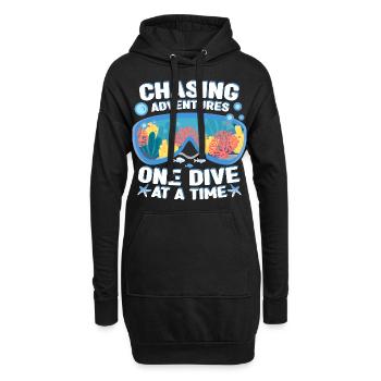 Dictons de plongeurs | Cadeau de plongée Goggles - Sweat-shirt à capuche long Femme - noir - Devant