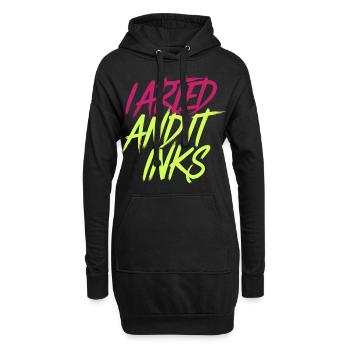 I Arted And It Inks 11 - Hoodie-Kleid - Schwarz - Vorne