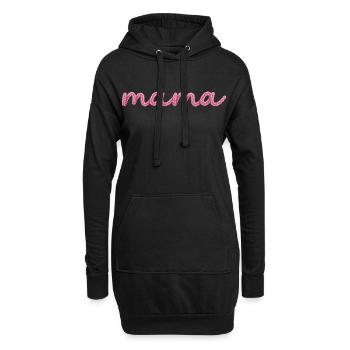 Maman - Sweat-shirt à capuche long Femme - noir - Devant