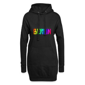 Berlin - Hoodie-Kleid - Schwarz - Vorne