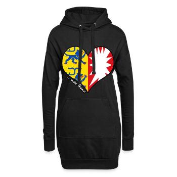 meine Heimat - Schleswig-Holstein - Hoodie-Kleid - Schwarz - Vorne