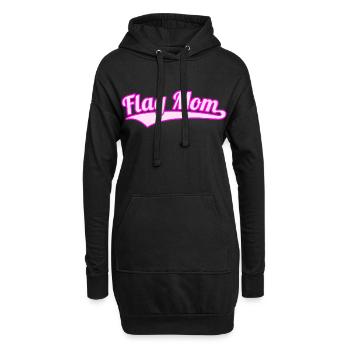 Flag Mom Américain Flag Football Maman Femmes - Sweat-shirt à capuche long Femme - noir - Devant