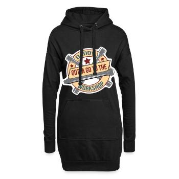 Cadeau de fête des pères pour papa pour la fête des hommes - Sweat-shirt à capuche long Femme - noir - Devant