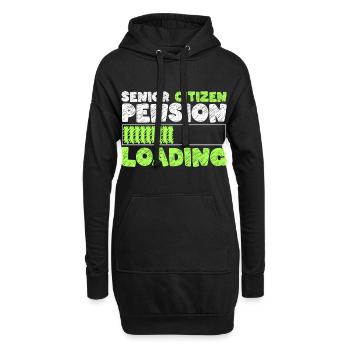 Rentner Ruhe Senior - Hoodie-Kleid - Schwarz - Vorne