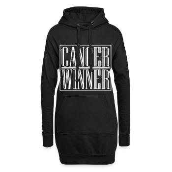 Monat Der Aufklärung Über Krebs-gewinner - Hoodie-Kleid - Schwarz - Vorne