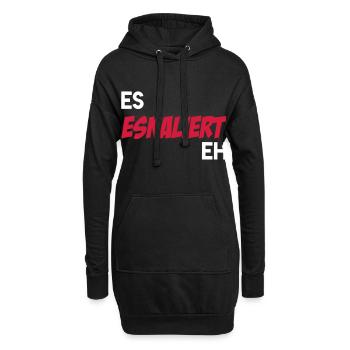 ES ESCALIZED EH cadeau de dire drôle - Sweat-shirt à capuche long Femme - noir - Devant