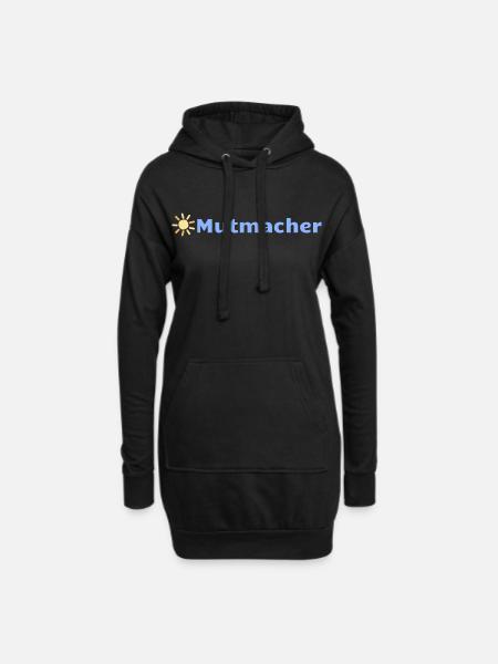 Mutmacher - Hoodie-Kleid - Schwarz