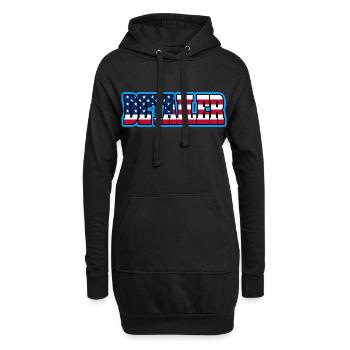 Amerika Auto Detailer Autoliebhaber Aufbereiter - Hoodie-Kleid - Schwarz - Vorne