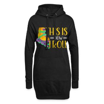 Retro Roller Skates How I Roll - Hoodie-Kleid - Schwarz - Vorne