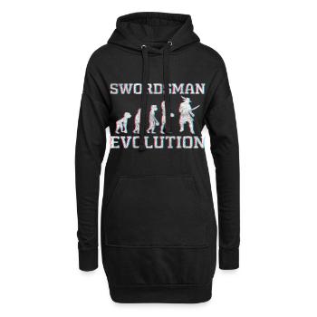 Schwert Axt Japan Gewinn - Hoodie-Kleid - Schwarz - Vorne