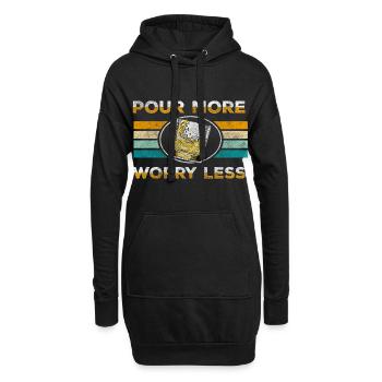 drinks longsdrinks - Hoodie-Kleid - Schwarz - Vorne