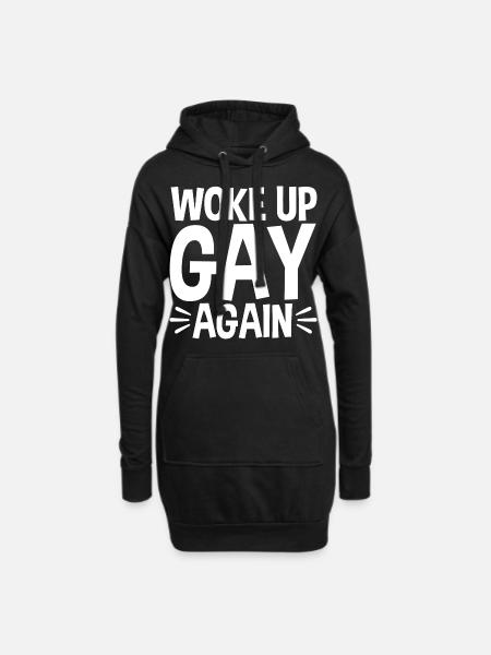Funny Gay Pride Lesbian Pride Okay To Be Gay - Hoodie Dress - black