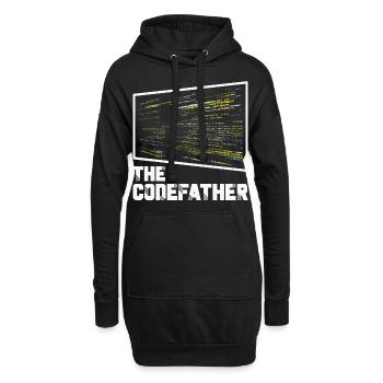 The Codefather Programmer Coding Coder Funny - Hoodie-Kleid - Schwarz - Vorne