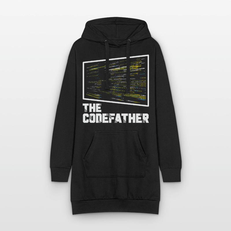 Le Codefather Programmeur Codage Coder Drôle Sweat-shirt à capuche long Femme