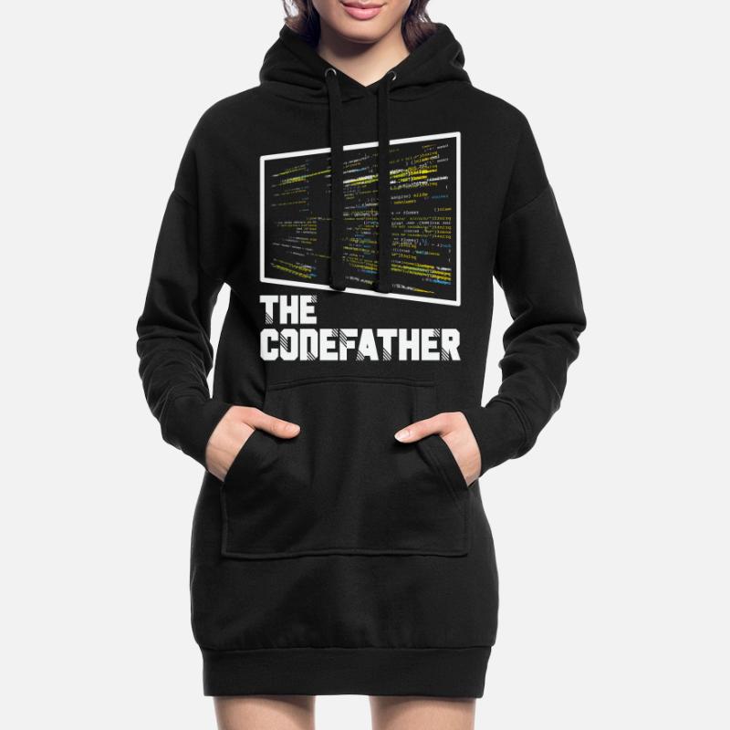 Le Codefather Programmeur Codage Coder Drôle Sweat-shirt à capuche long Femme