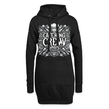 Catering Crew 9 - Hoodie-Kleid - Schwarz - Vorne