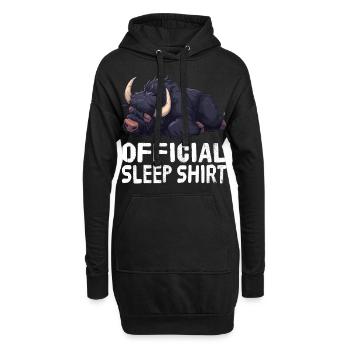 Offizielles Schlafshirt Yak - Hoodie-Kleid - Schwarz - Vorne
