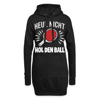 Tischtennis Tischtennisspieler - Hoodie-Kleid - Schwarz - Vorne