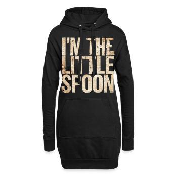 I'm The Little Spoon 14 - Hoodie-Kleid - Schwarz - Vorne