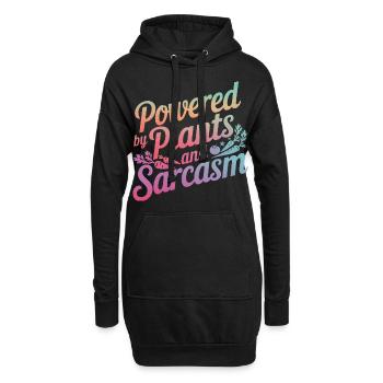 Végétarien Végétalien Végétarien Végétarien - Sweat-shirt à capuche long Femme - noir - Devant