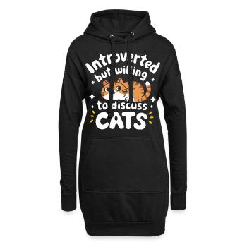 Introvertierter asozialer introvertierter - Hoodie-Kleid - Schwarz - Vorne